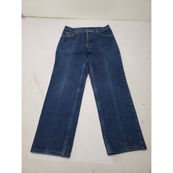 Wrangler Twenty X Women’s Size 9/10 x 32 Straight Leg Denim Dark Wash Jeans - Picture 1 of 16